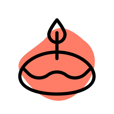 Candle for decorative in spa isolated on a white backgroundのイラスト素材