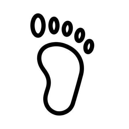 Foot print for spa therapy for impression and healingのイラスト素材