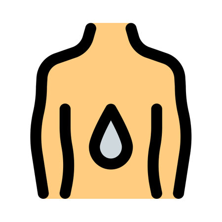 Back massage with oil at spa serviceのイラスト素材