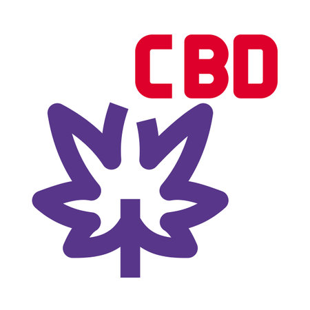 cannabidiol or CBD isolated on a white backgroundのイラスト素材