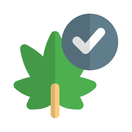 Cannabis checklist isolated on a white backgroundのイラスト素材