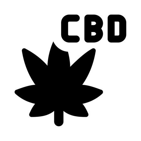 cannabidiol or CBD isolated on a white backgroundのイラスト素材