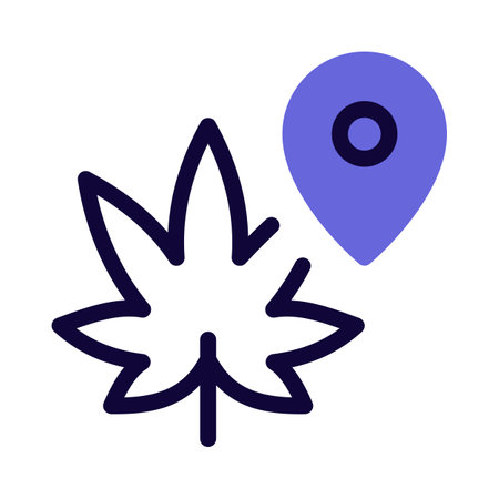Legal Cannabis available at Store location pinのイラスト素材