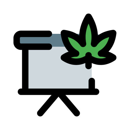 Harmful effects of Cannabis presented on a white boardのイラスト素材