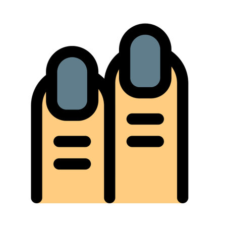 A finger is a limb of the human body, an organ of manipulation and sensation.のイラスト素材