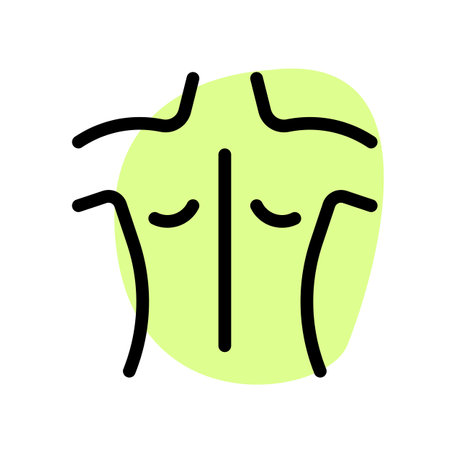 The human back, also called the dorsum.のイラスト素材