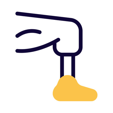 Prosthetics industry a trans-femoral prosthetic leg fits above knee prosthesisのイラスト素材