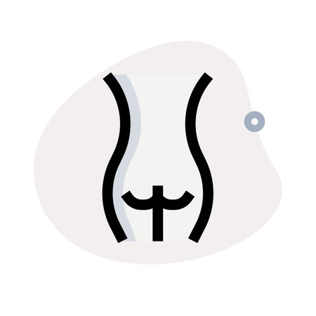 Female part of the body on which a she sitsのイラスト素材