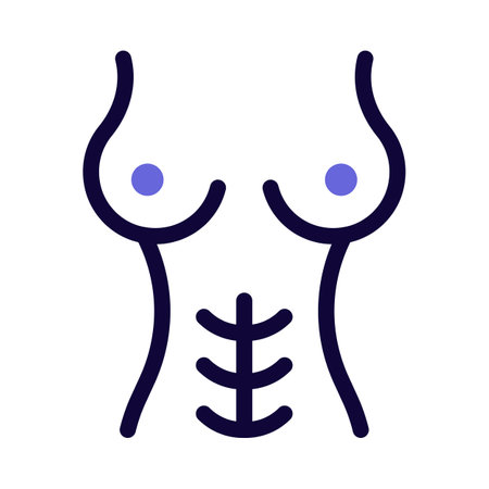 Women also known as the abdominal muscle or ABSのイラスト素材