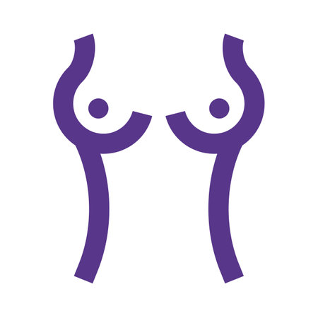 Breast cancer survivor healed completely isolated on a white backgroundのイラスト素材