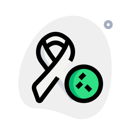Cancel related to a bacterial infection isolated on a white backgroundのイラスト素材