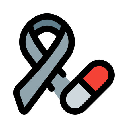 Cancer medication isolated on a white backgroundのイラスト素材