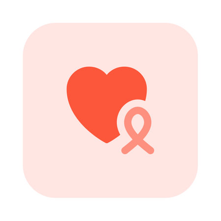 Heart cancer patient short-lived isolated on a white backgroundのイラスト素材