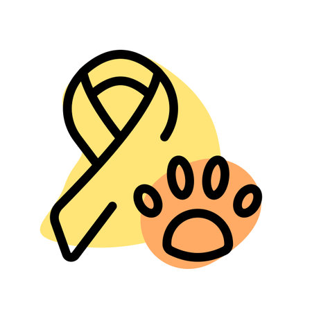 Animal with a cancer a deadly disease isolated on a white backgroundのイラスト素材