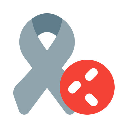 Cancel related to a bacterial infection isolated on a white backgroundのイラスト素材
