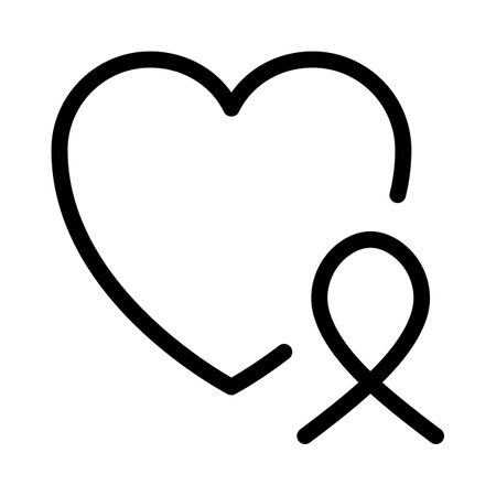 Heart cancer patient short-lived isolated on a white backgroundのイラスト素材