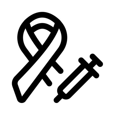 Special vaccine to battling the cancer isolated on a white backgroundのイラスト素材