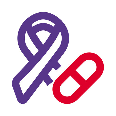 Cancer medication isolated on a white backgroundのイラスト素材