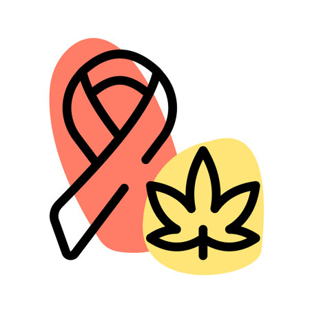 Lungs Cancer by consuming excessive use of Cannabisのイラスト素材