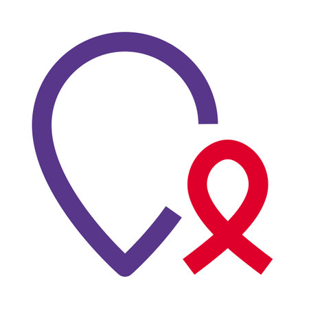 cancer specialty Hospital location isolated on a white backgroundのイラスト素材