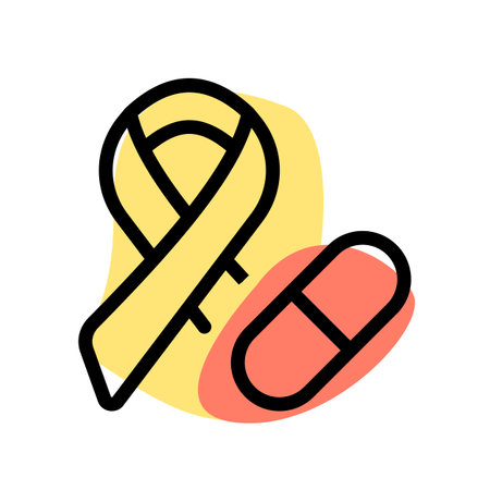 Cancer medication isolated on a white backgroundのイラスト素材