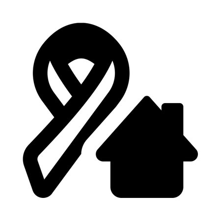 House of a cancer patient isolated on a white backgroundのイラスト素材