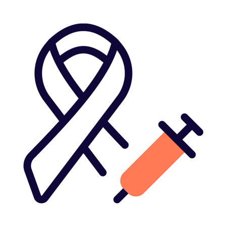 Special vaccine to battling the cancer isolated on a white backgroundのイラスト素材