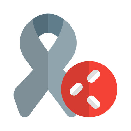 Cancel related to a bacterial infection isolated on a white backgroundのイラスト素材