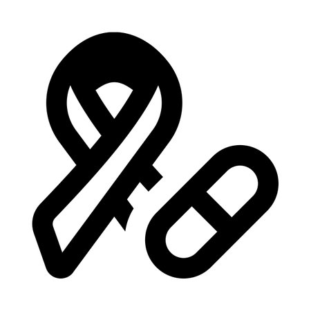 Cancer medication isolated on a white backgroundのイラスト素材
