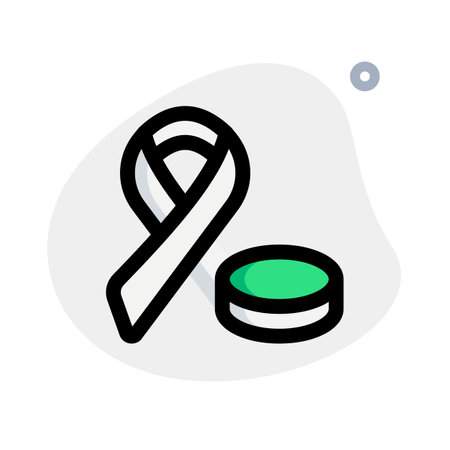 Experimental cancer medication isolated on a white backgroundのイラスト素材