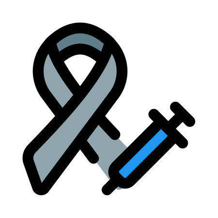 Special vaccine to battling the cancer isolated on a white backgroundのイラスト素材