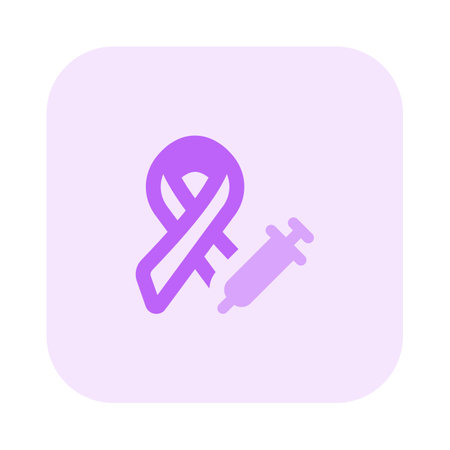 Special vaccine to battling the cancer isolated on a white backgroundのイラスト素材