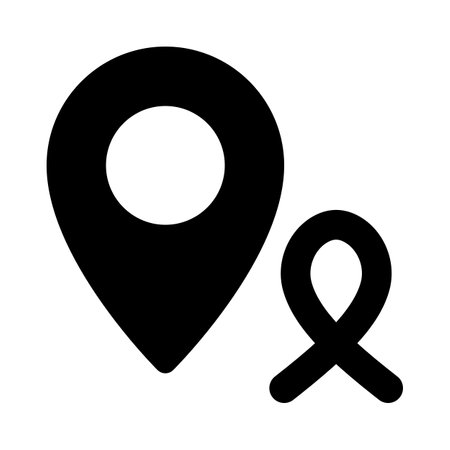cancer specialty Hospital location isolated on a white backgroundのイラスト素材