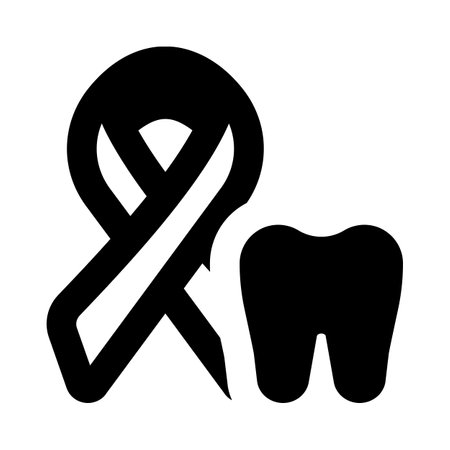 Mouth cancer may decay you teeth isolated on a white backgroundのイラスト素材