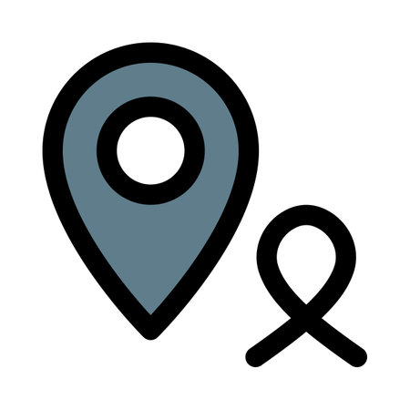 cancer specialty Hospital location isolated on a white backgroundのイラスト素材