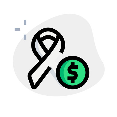 Cancer treatment expenses are way too high to effortのイラスト素材