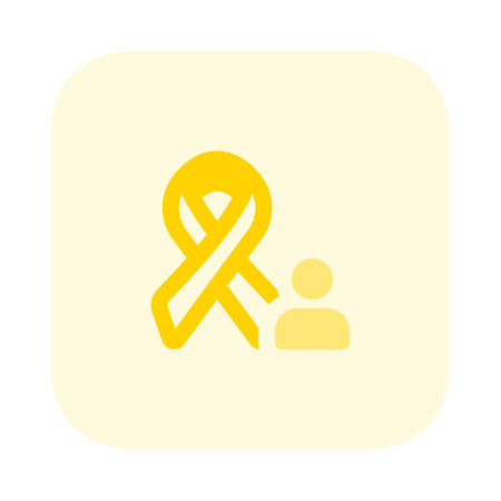 Patient suffering from a initial stage of cancerのイラスト素材