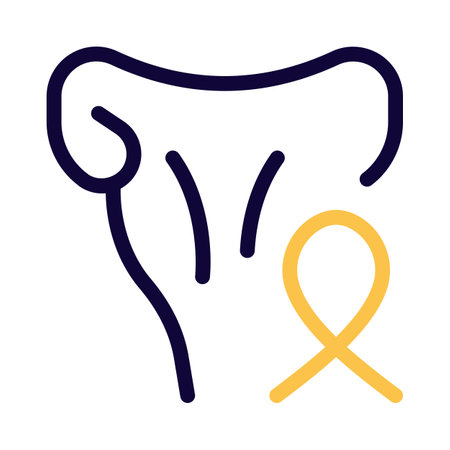 Uterine cancer in female isolated on a white backgroundのイラスト素材