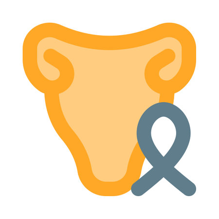 Uterine cancer in female isolated on a white backgroundのイラスト素材