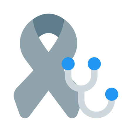 Medical support for cancer patient isolated on a white backgroundのイラスト素材