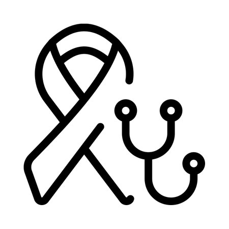 Medical support for cancer patient isolated on a white backgroundのイラスト素材