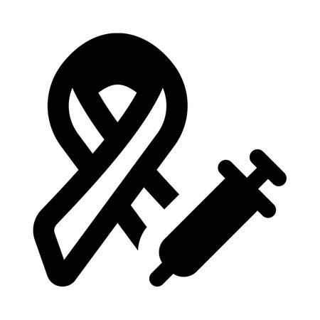 Special vaccine to battling the cancer isolated on a white backgroundのイラスト素材