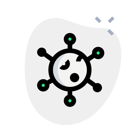 virus a submicroscopic infectious agent that replicatesのイラスト素材