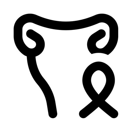 Uterine cancer in female isolated on a white backgroundのイラスト素材