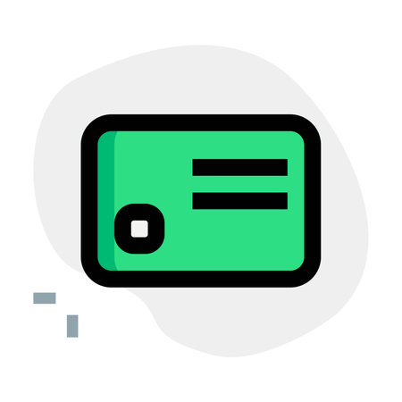 Electronic payment card for financial transactions.のイラスト素材