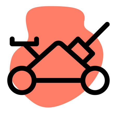 Lifts vehicles for maintenance or tire changes.のイラスト素材