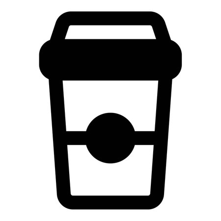 Portable coffee glass ready to takeaway.のイラスト素材