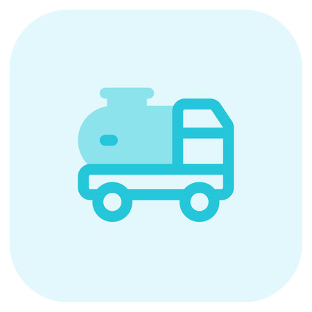 Vehicle transporting and delivering liquefied petroleum gas.のイラスト素材