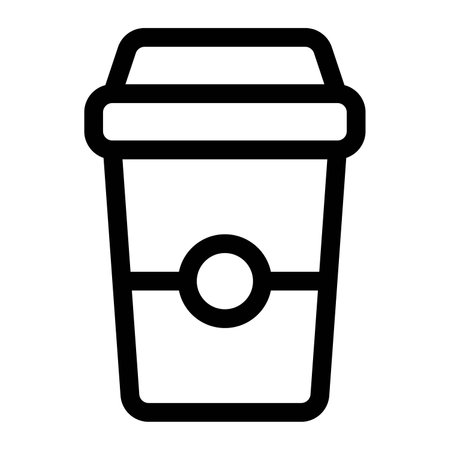 Portable coffee glass ready to takeaway.のイラスト素材