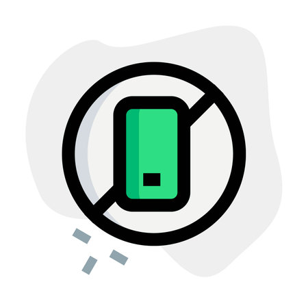 Cellular device usage is strictly prohibited.のイラスト素材